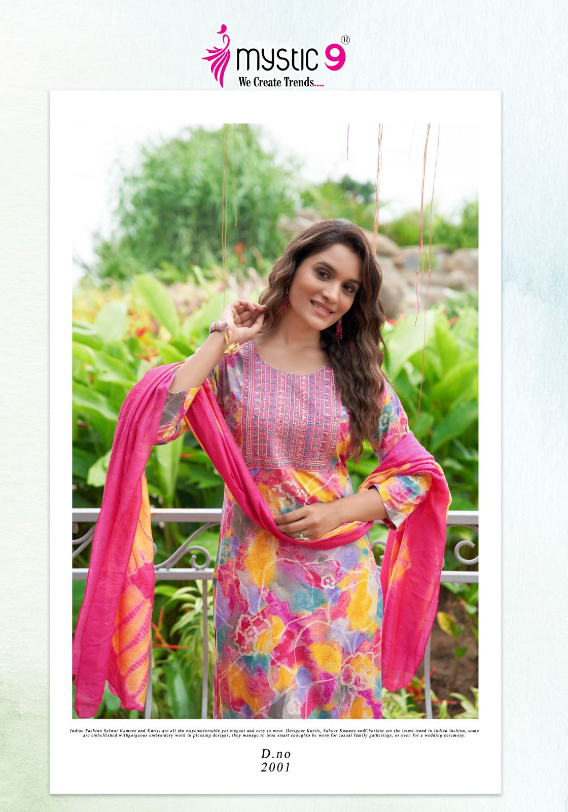 Sabri Vol 2 By Mystic 9 Rayon Printed Embroidery Kurti With Bottom Dupatta Wholesale Price In Surat